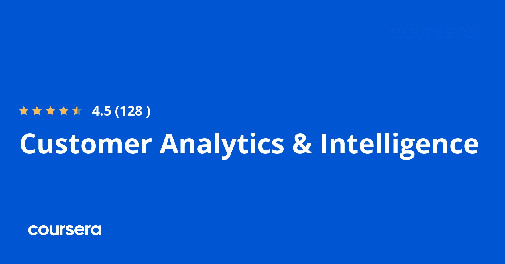 Customer Analytics & Intelligence