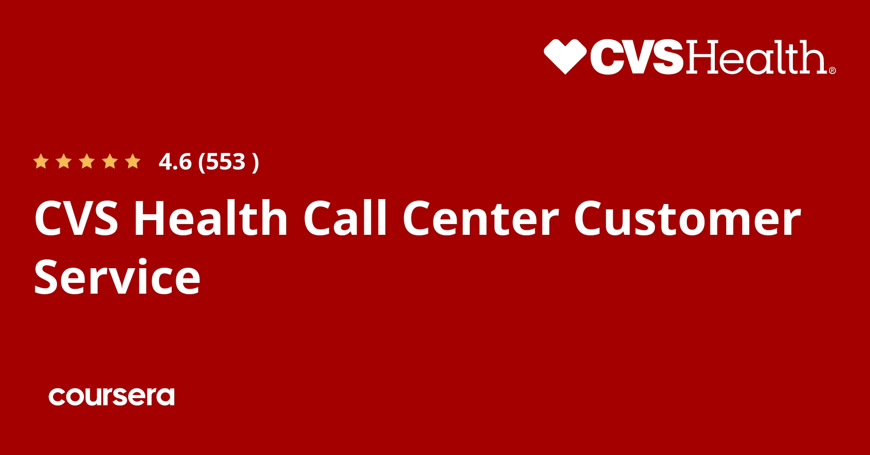 CVS Health Call Center Customer Service Professional Certificate Coursera