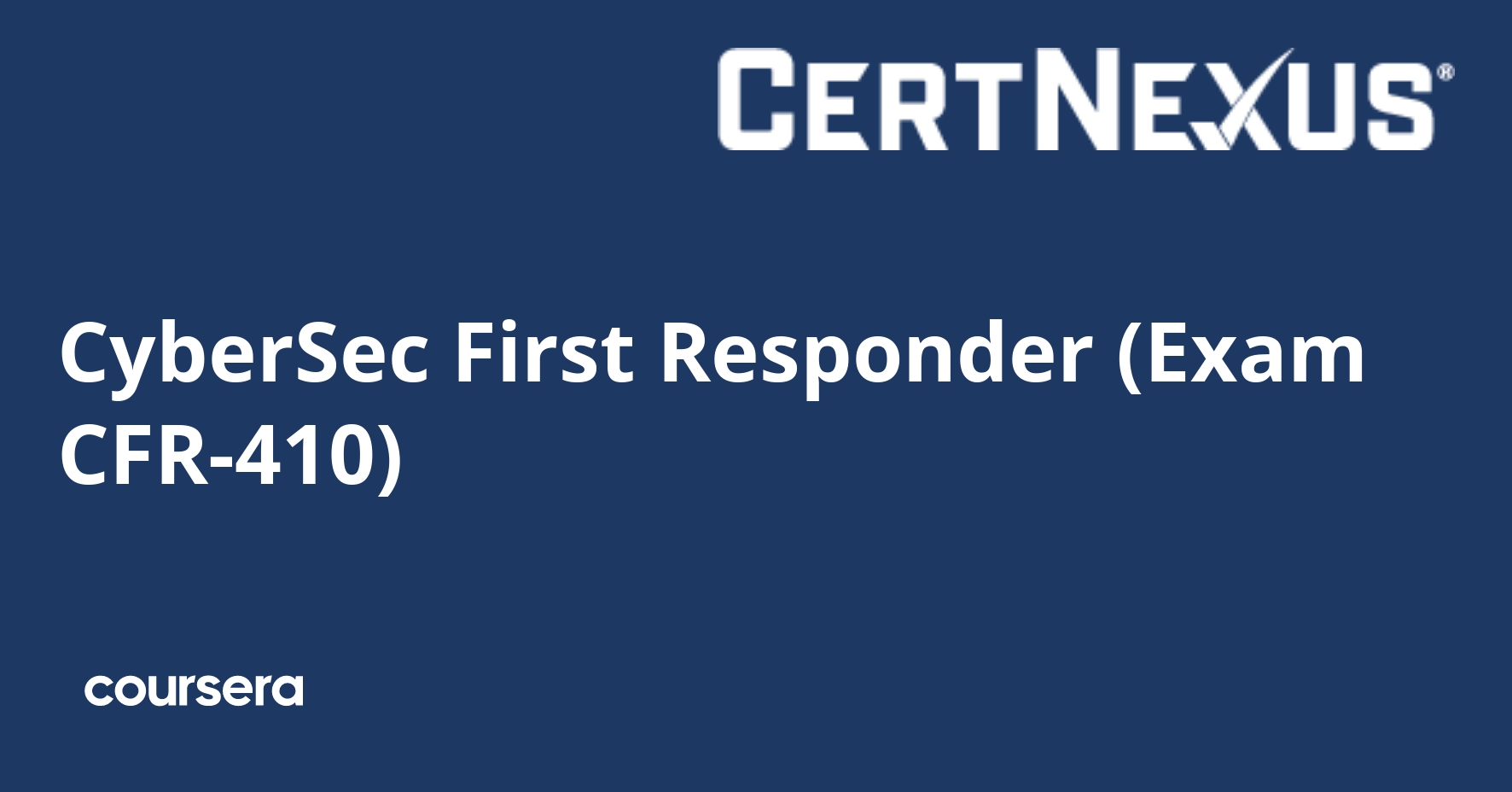 CyberSec First Responder (Exam CFR-410)