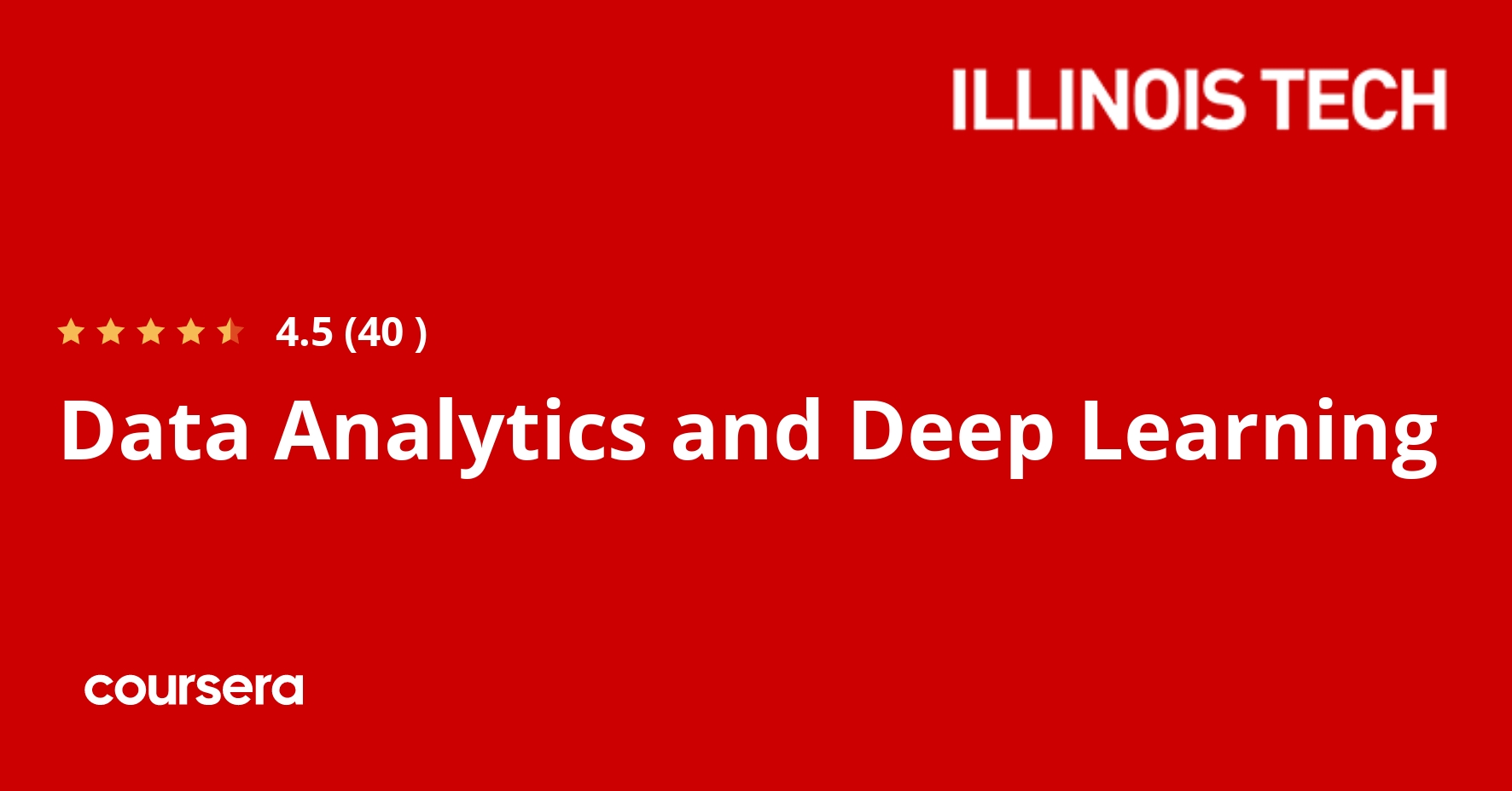 Data Analytics and Deep Learning
