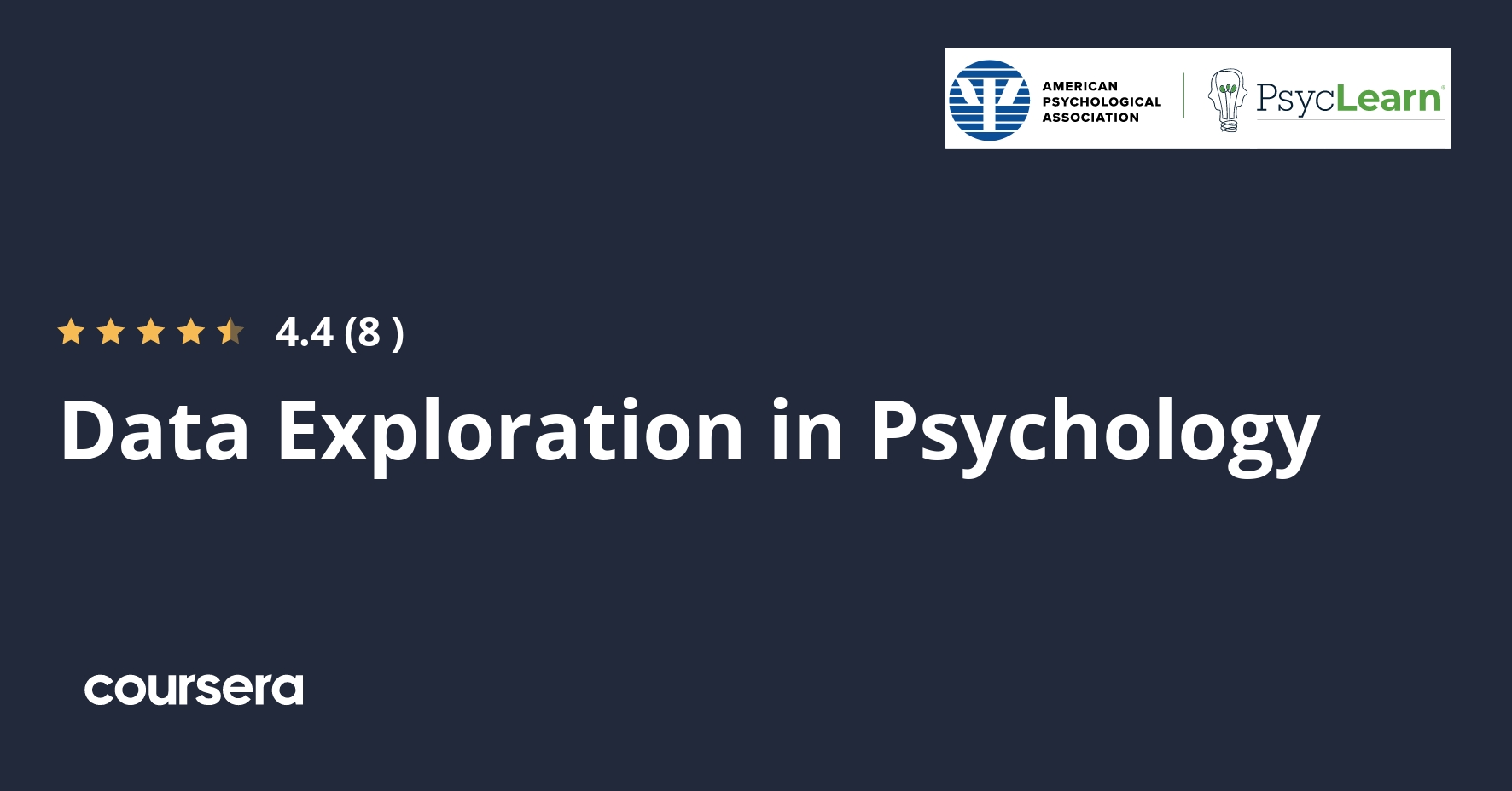 Data Exploration in Psychology