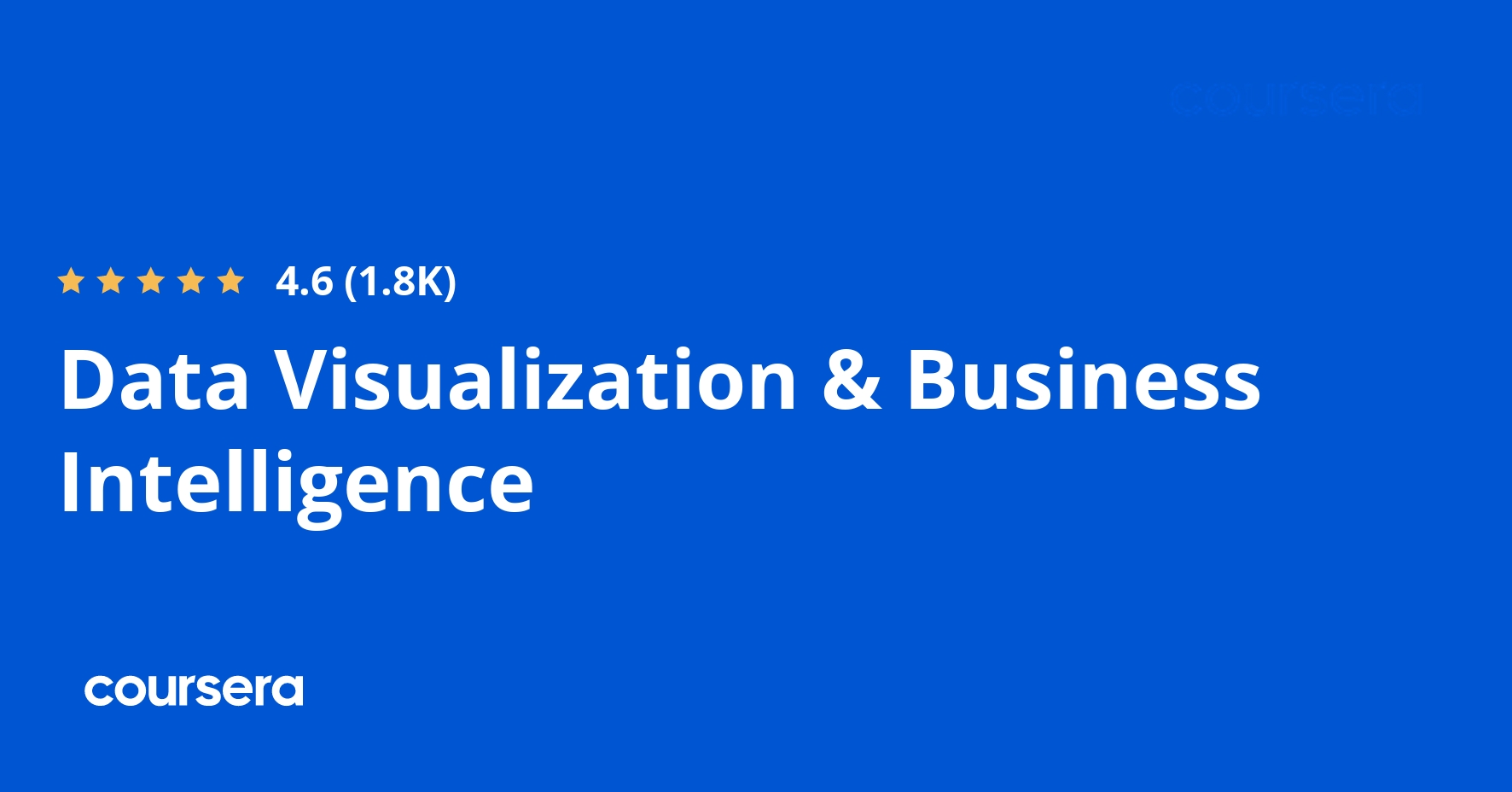 Data Visualization & Business Intelligence