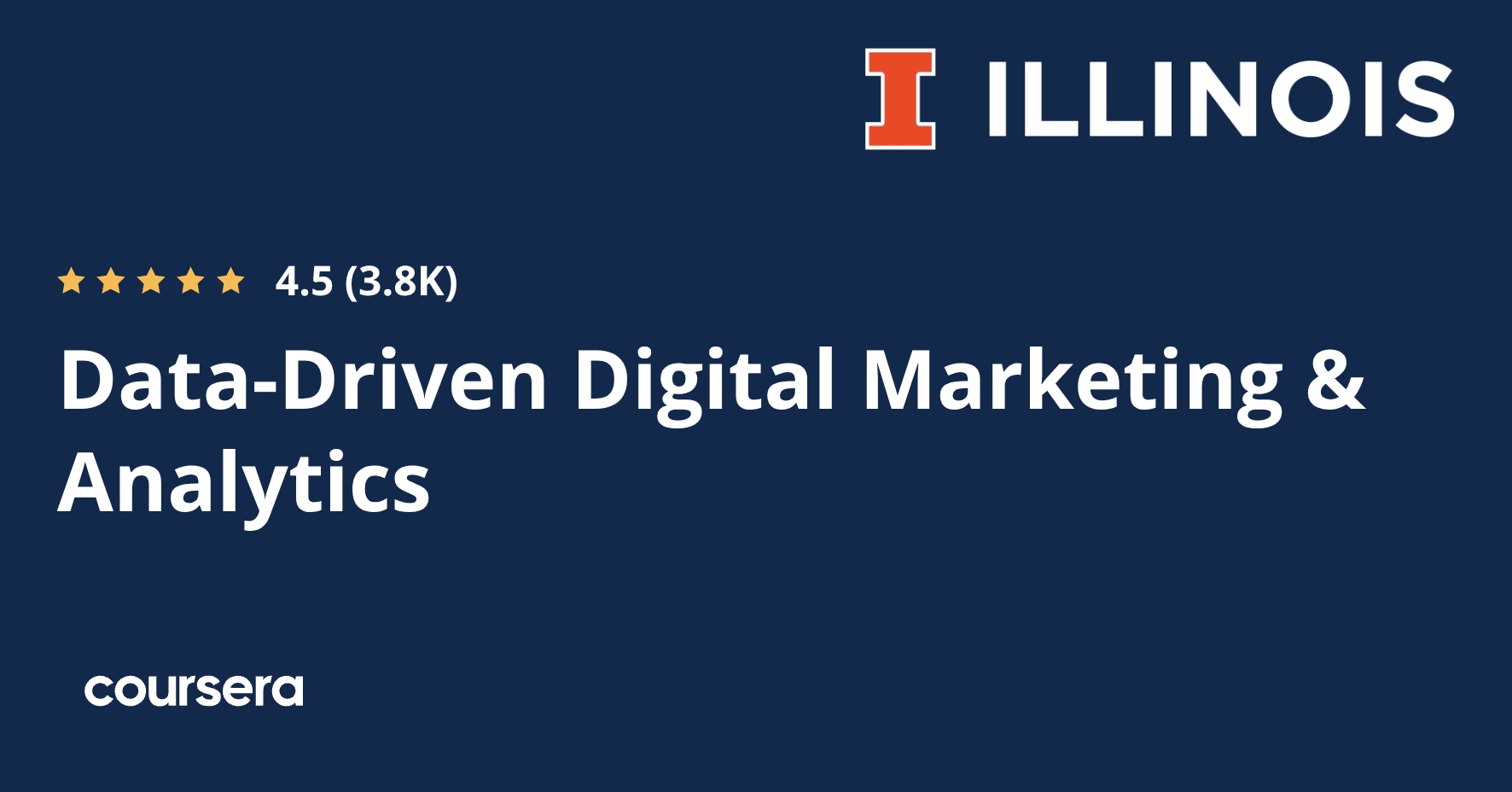Data-Driven Digital Marketing & Analytics | Coursera