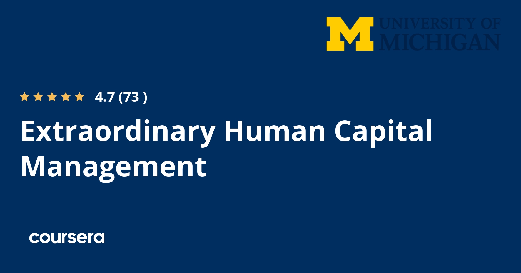Extraordinary Human Capital Management