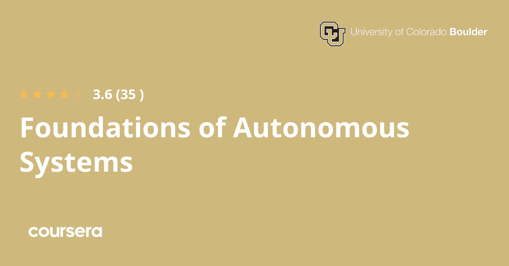 Foundations of Autonomous Systems