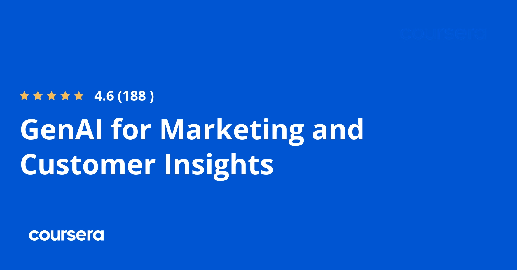 GenAI for Marketing and Customer Insights