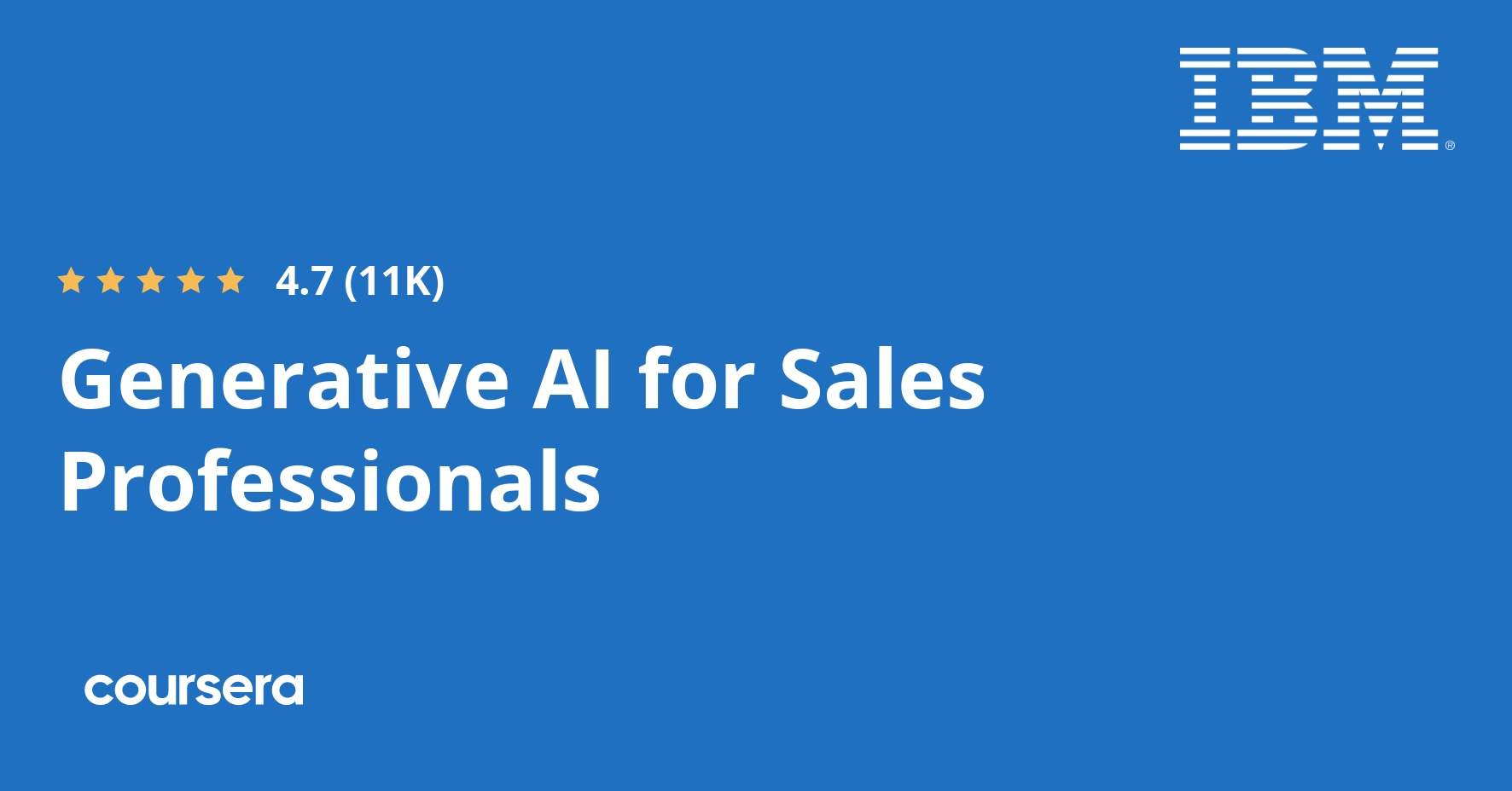 Generative AI for Sales Professionals