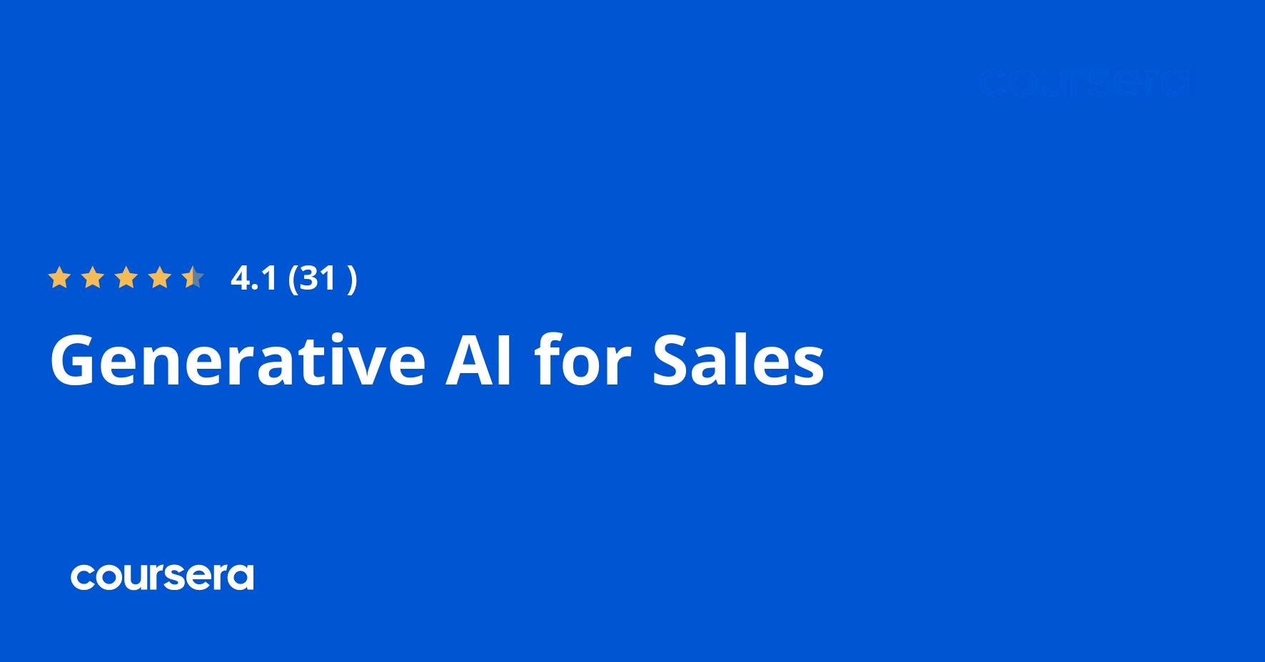 Generative AI for Sales