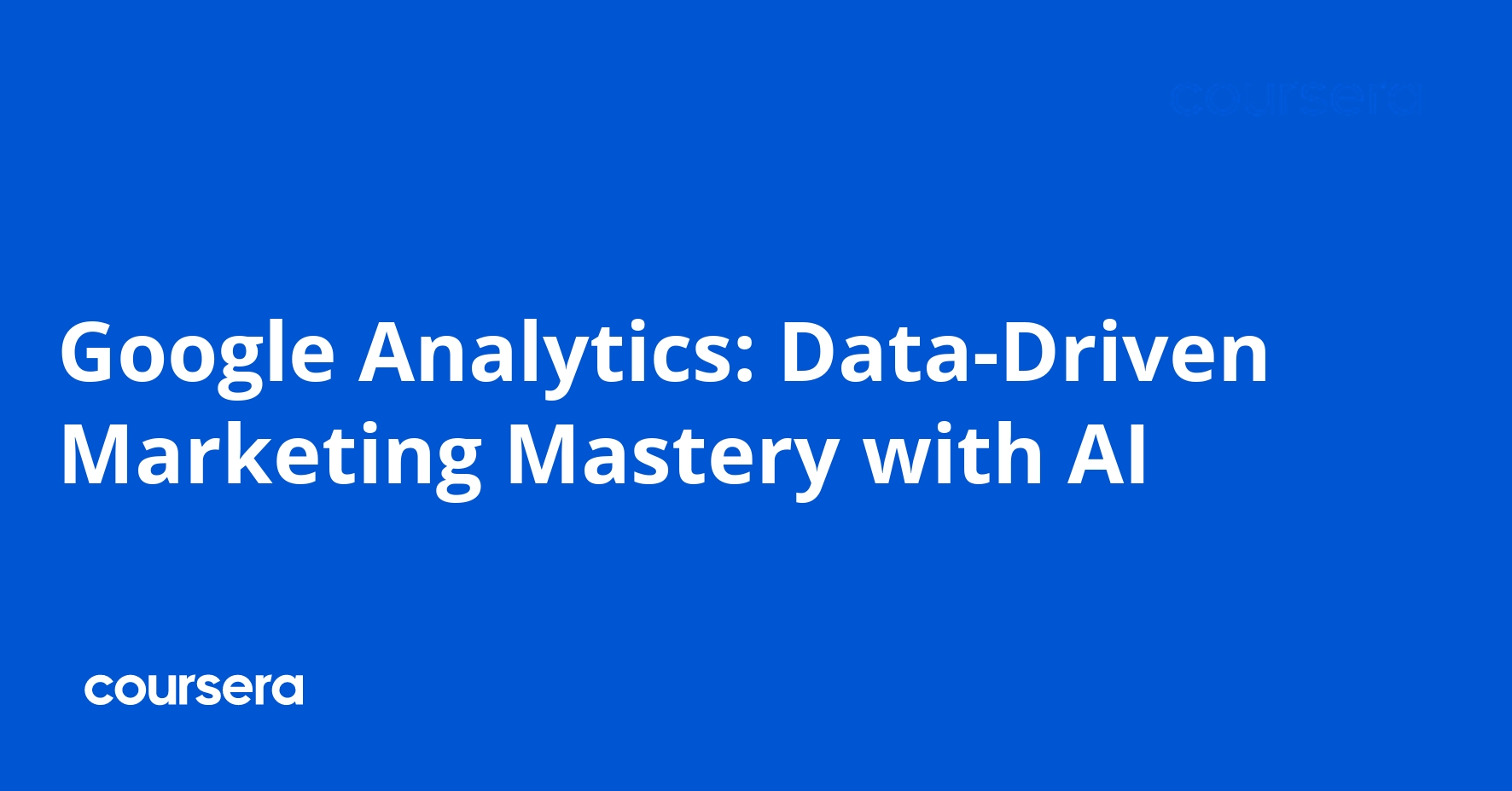 Google Analytics: Data-Driven Marketing Mastery with AI