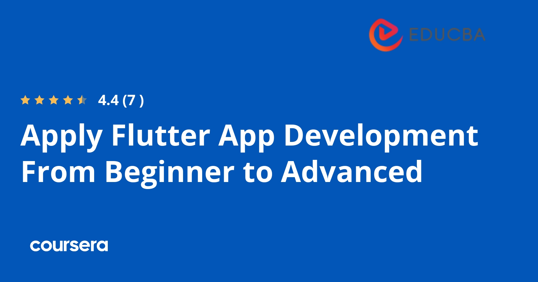 Apply Flutter App Development From Beginner to Advanced