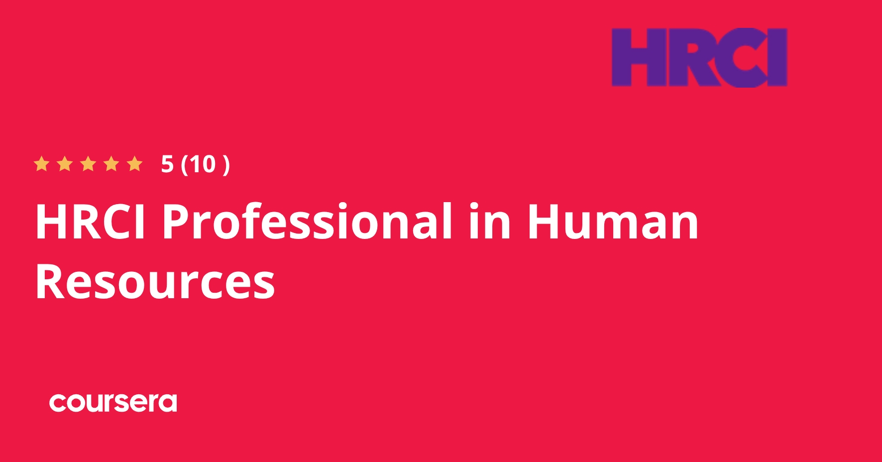 HRCI Professional in Human Resources Professional Certificate
