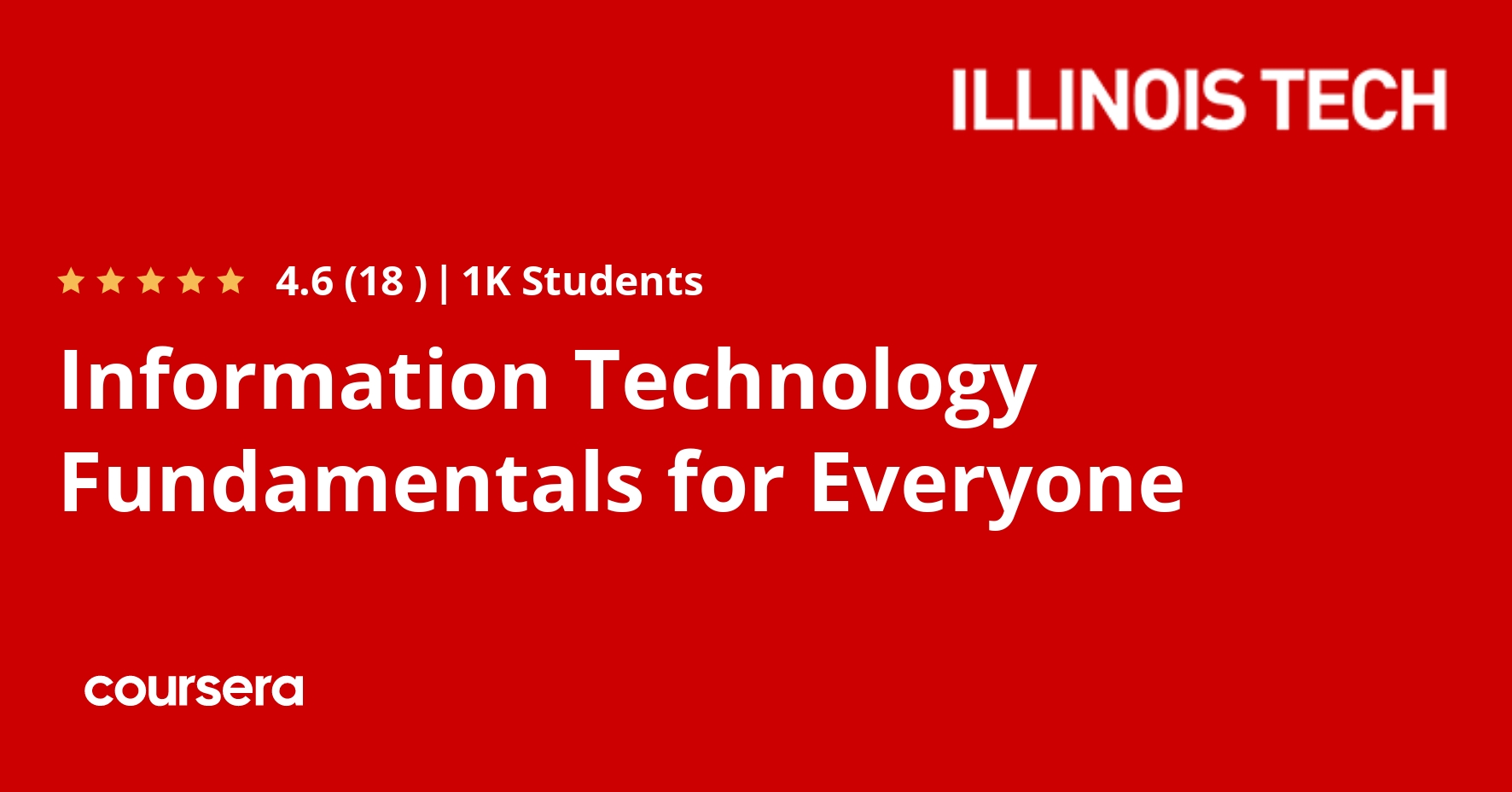 Information Technology Fundamentals for Everyone | Coursera