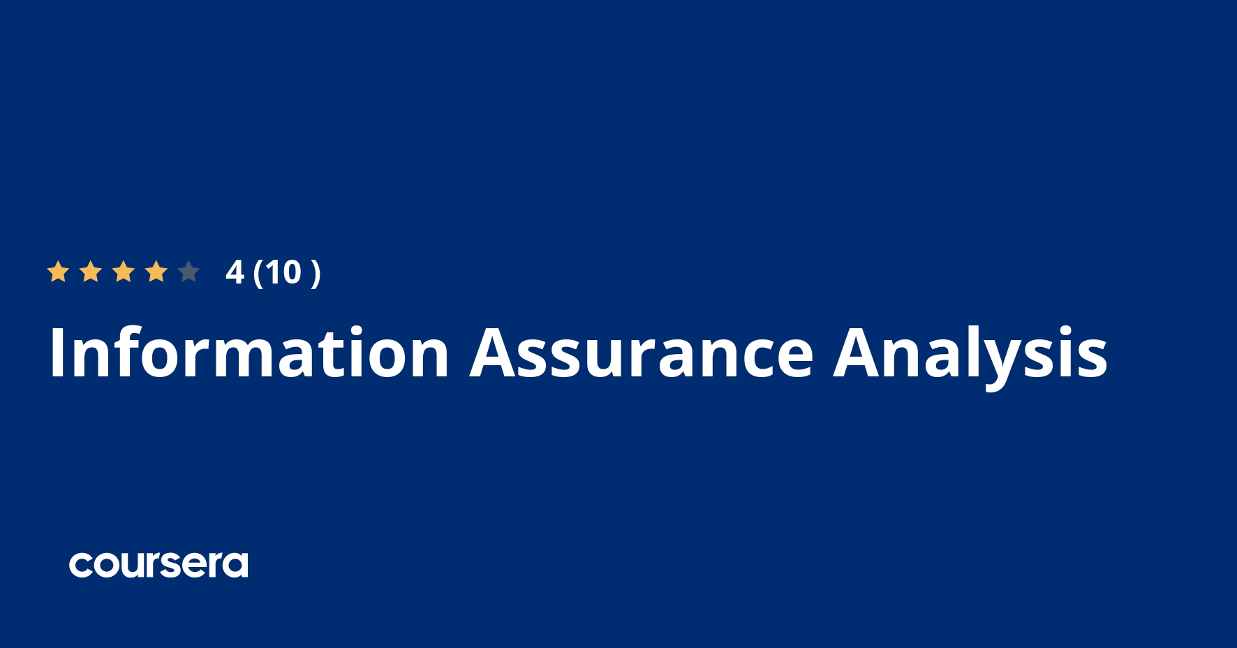 Information Assurance Analysis