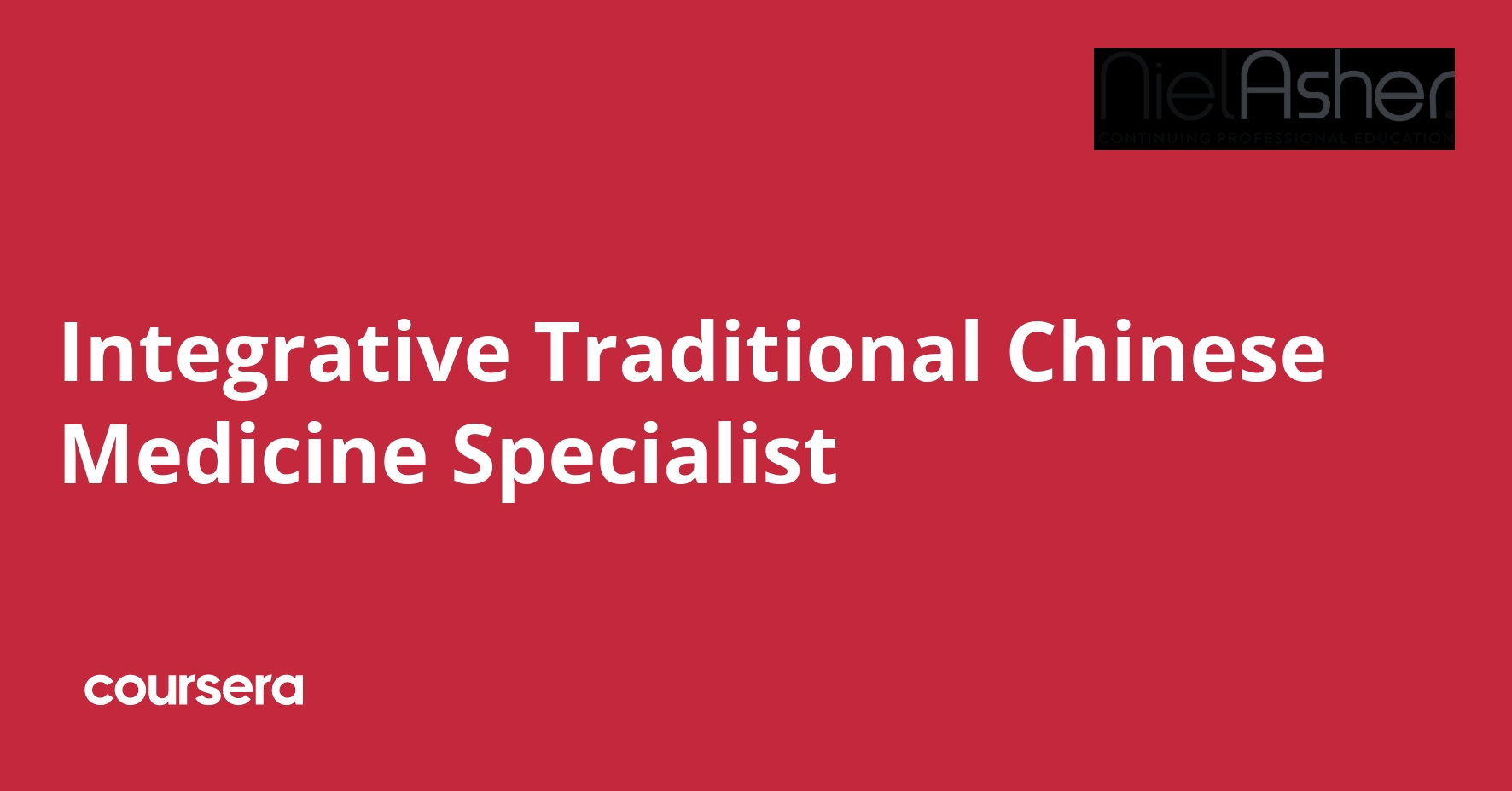 Integrative Traditional Chinese Medicine Specialist