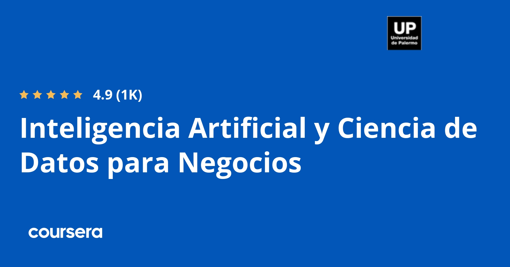 Inteligencia Artificial y Ciencia de Datos para Negocios
