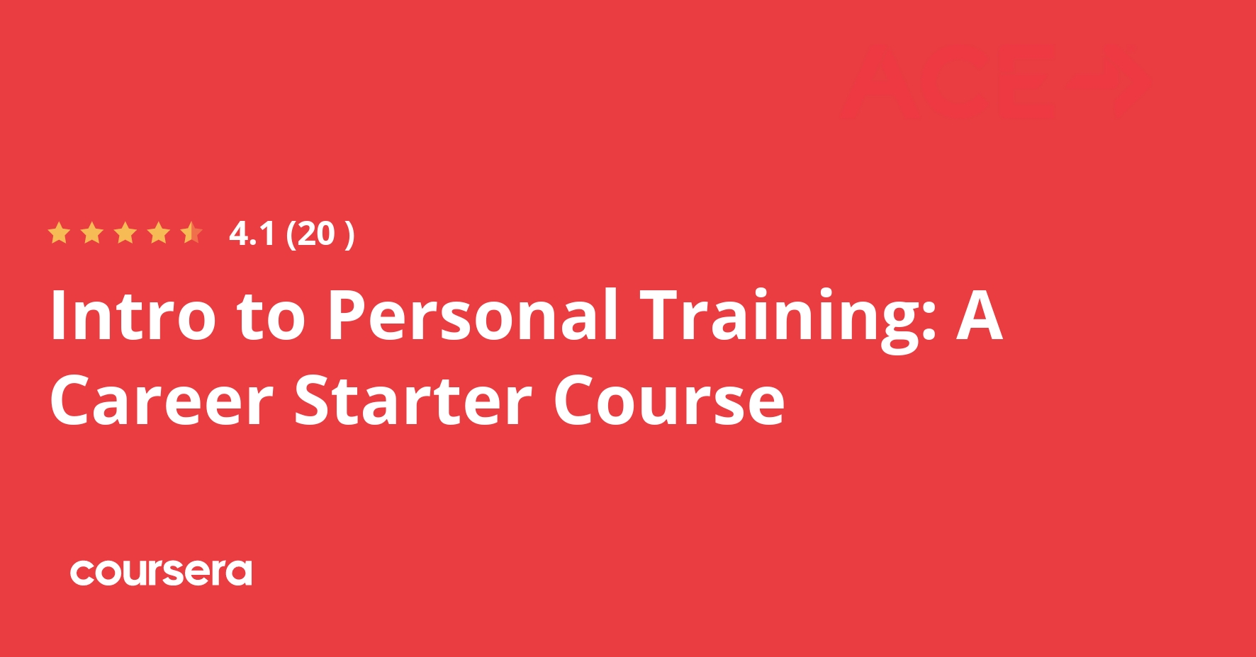 Intro to Personal Training: A Career Starter Course