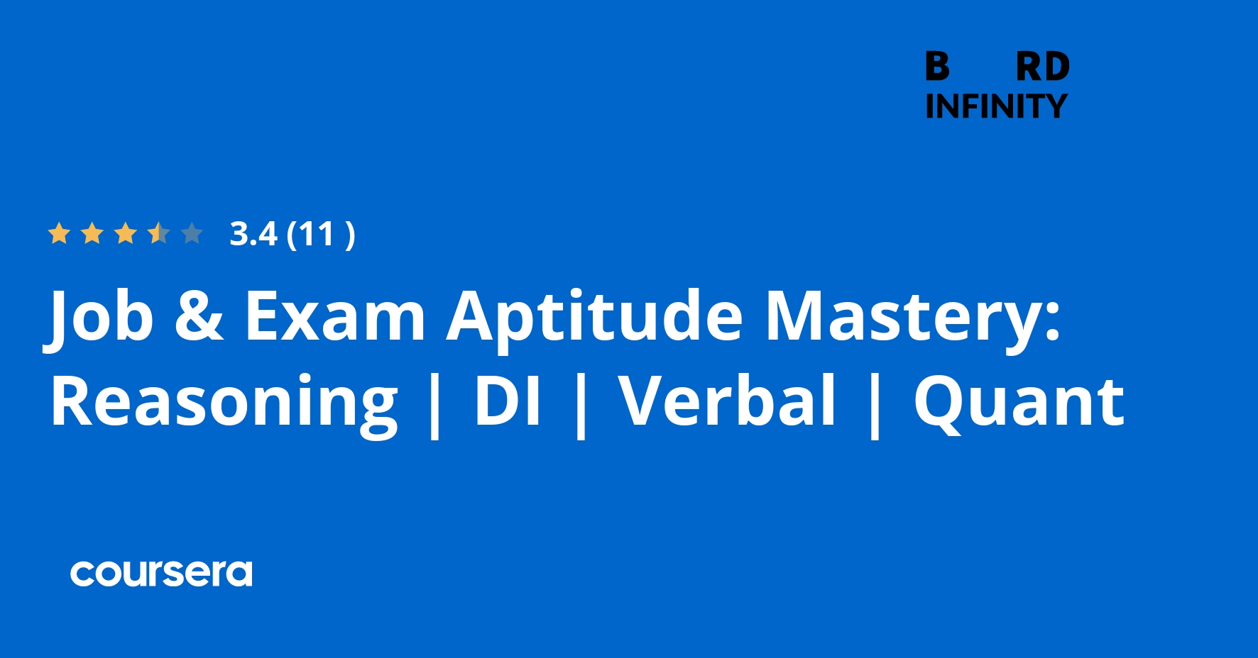 Job & Exam Aptitude Mastery: Reasoning | DI | Verbal | Quant