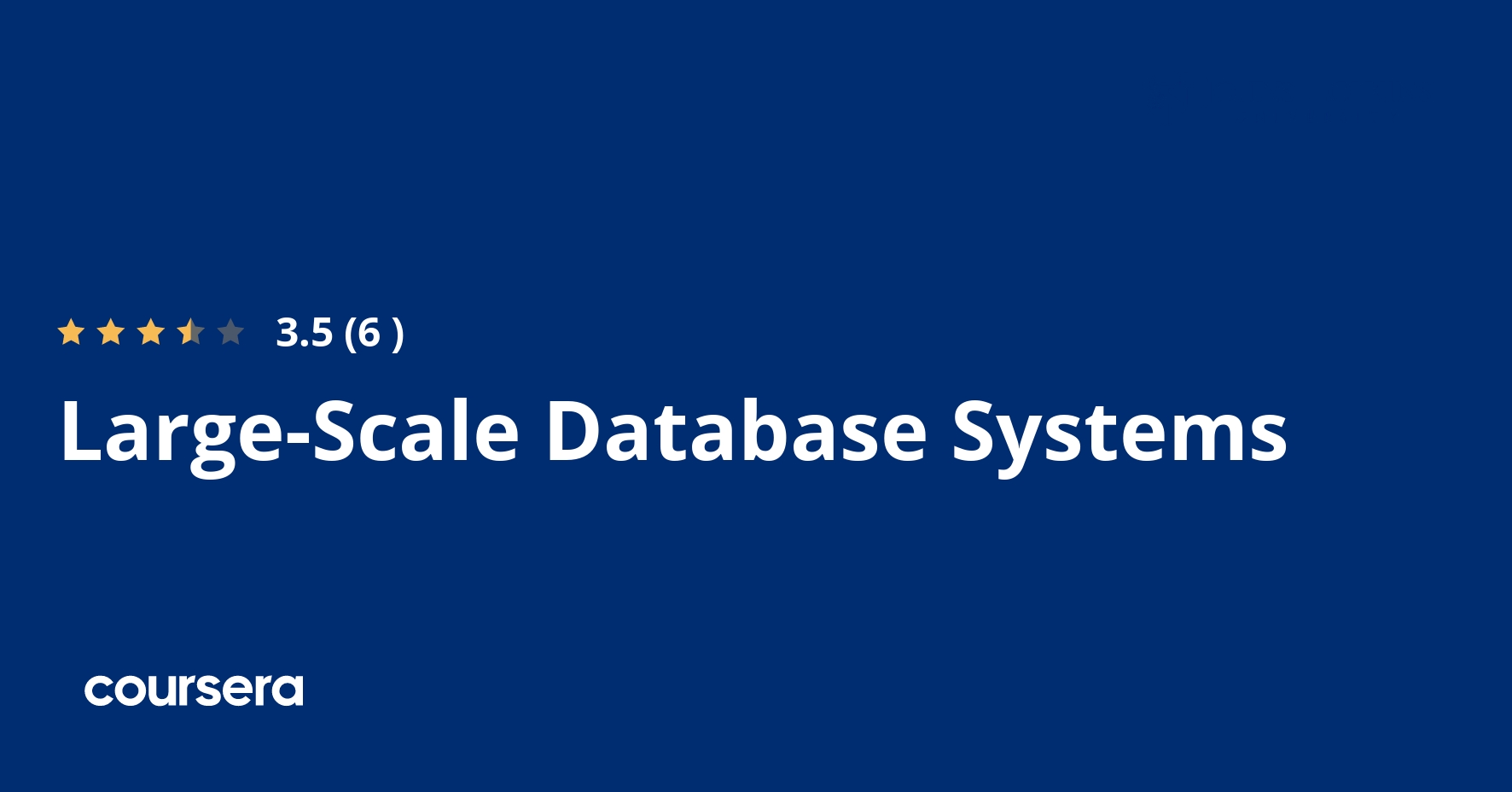 Large-Scale Database Systems