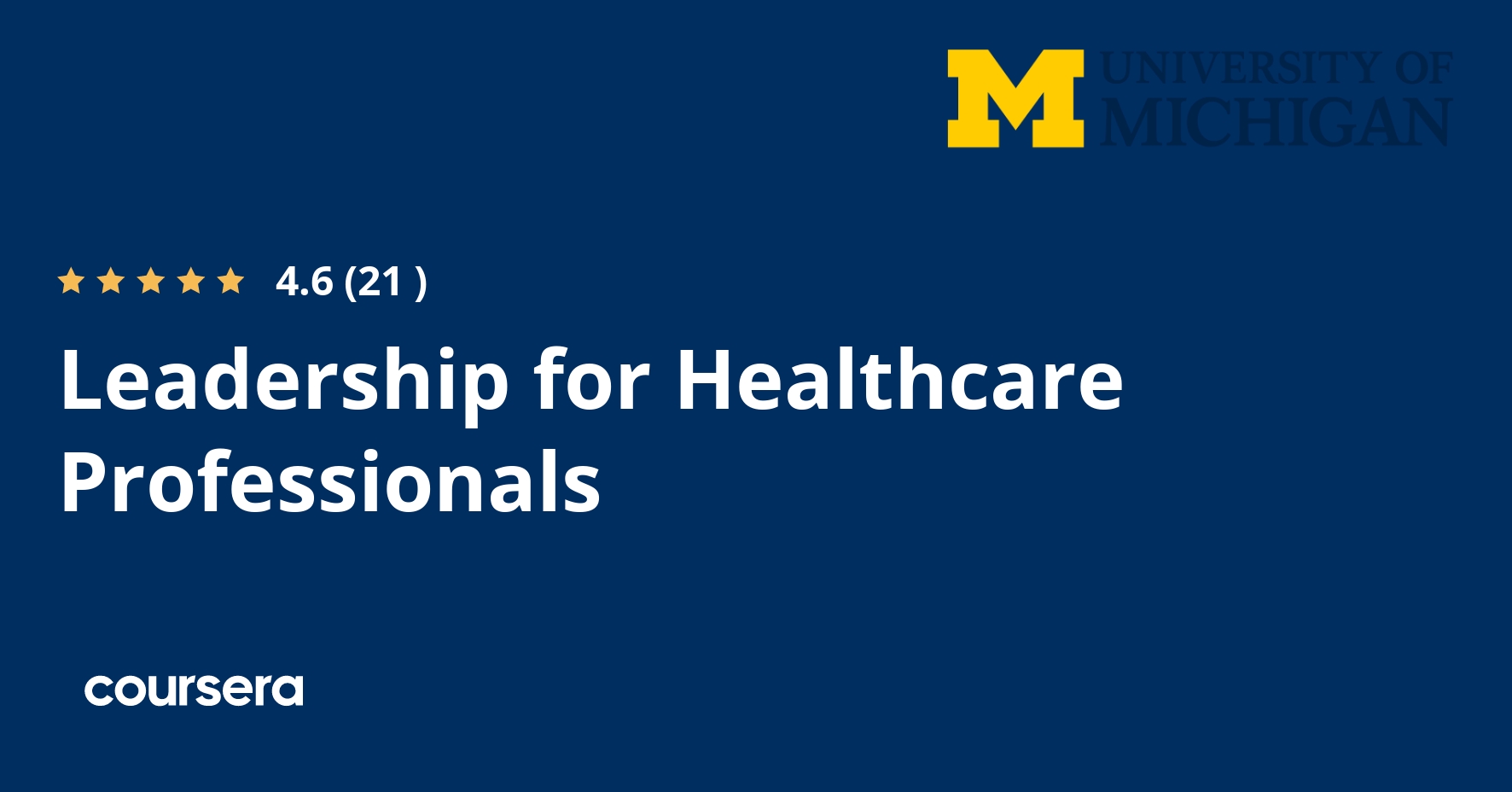 Leadership for Healthcare Professionals