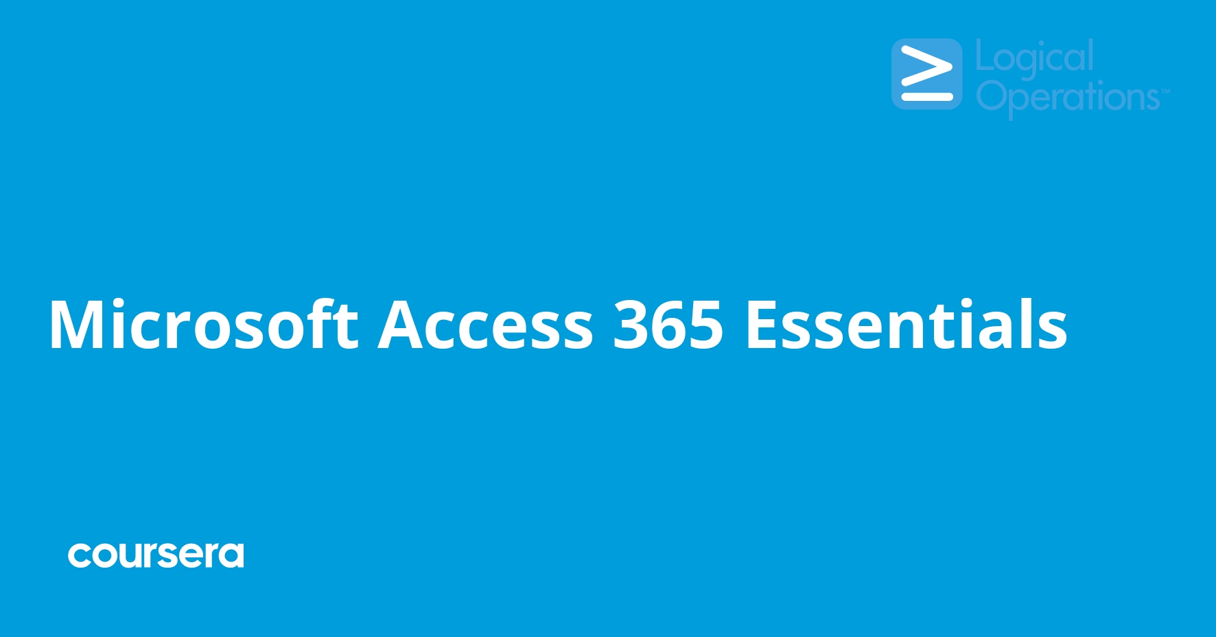 Microsoft Access 365 Essentials