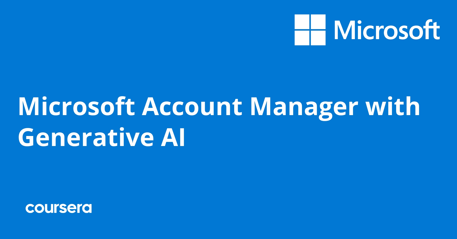 Microsoft Account Manager with Generative AI