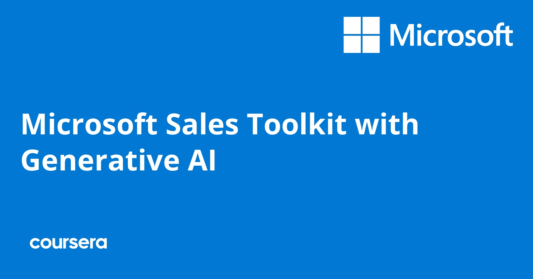 Microsoft Sales Toolkit with Generative AI