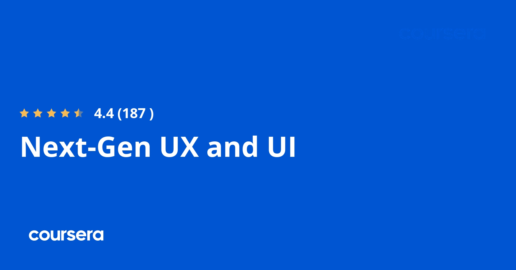 Next-Gen UX and UI