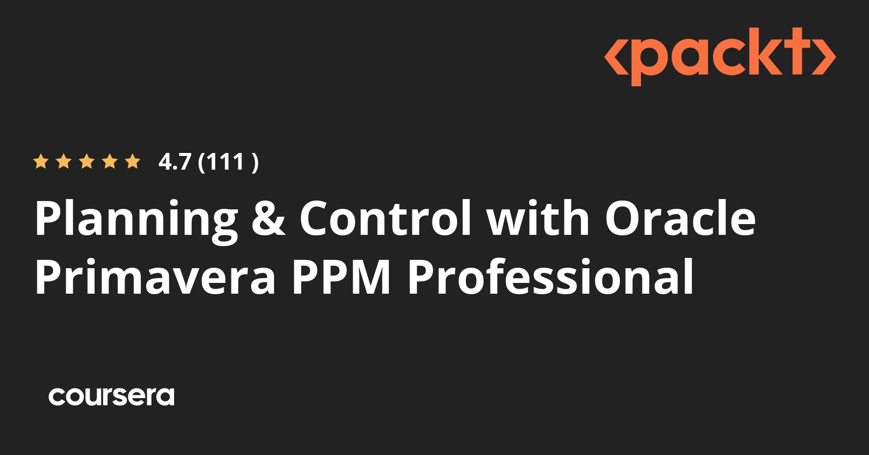 Planning & Control with Oracle Primavera PPM Professional