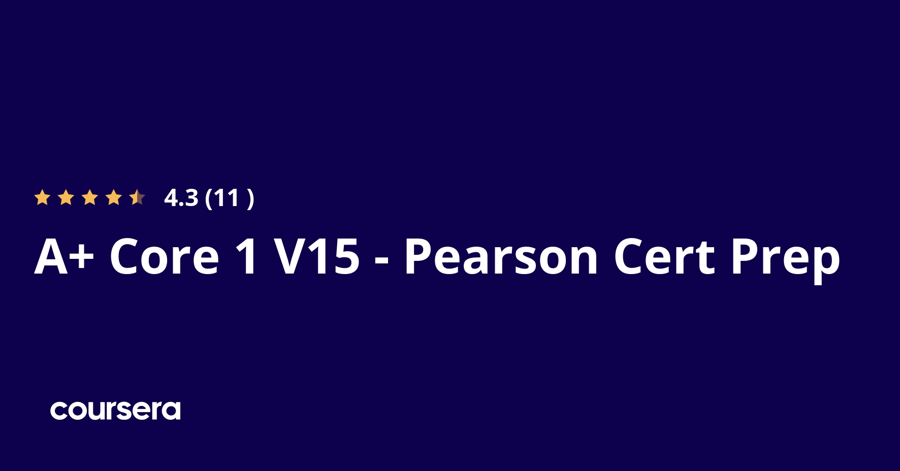 A+ Core 1 V15 - Pearson Cert Prep