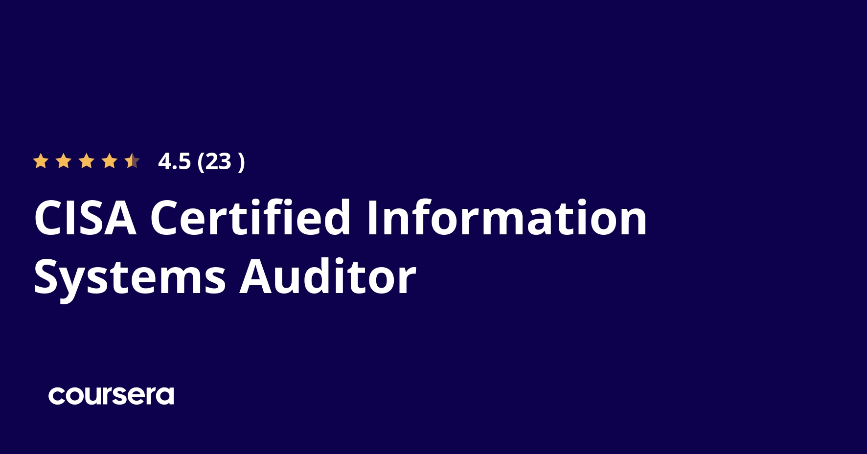 CISA Certified Information Systems Auditor