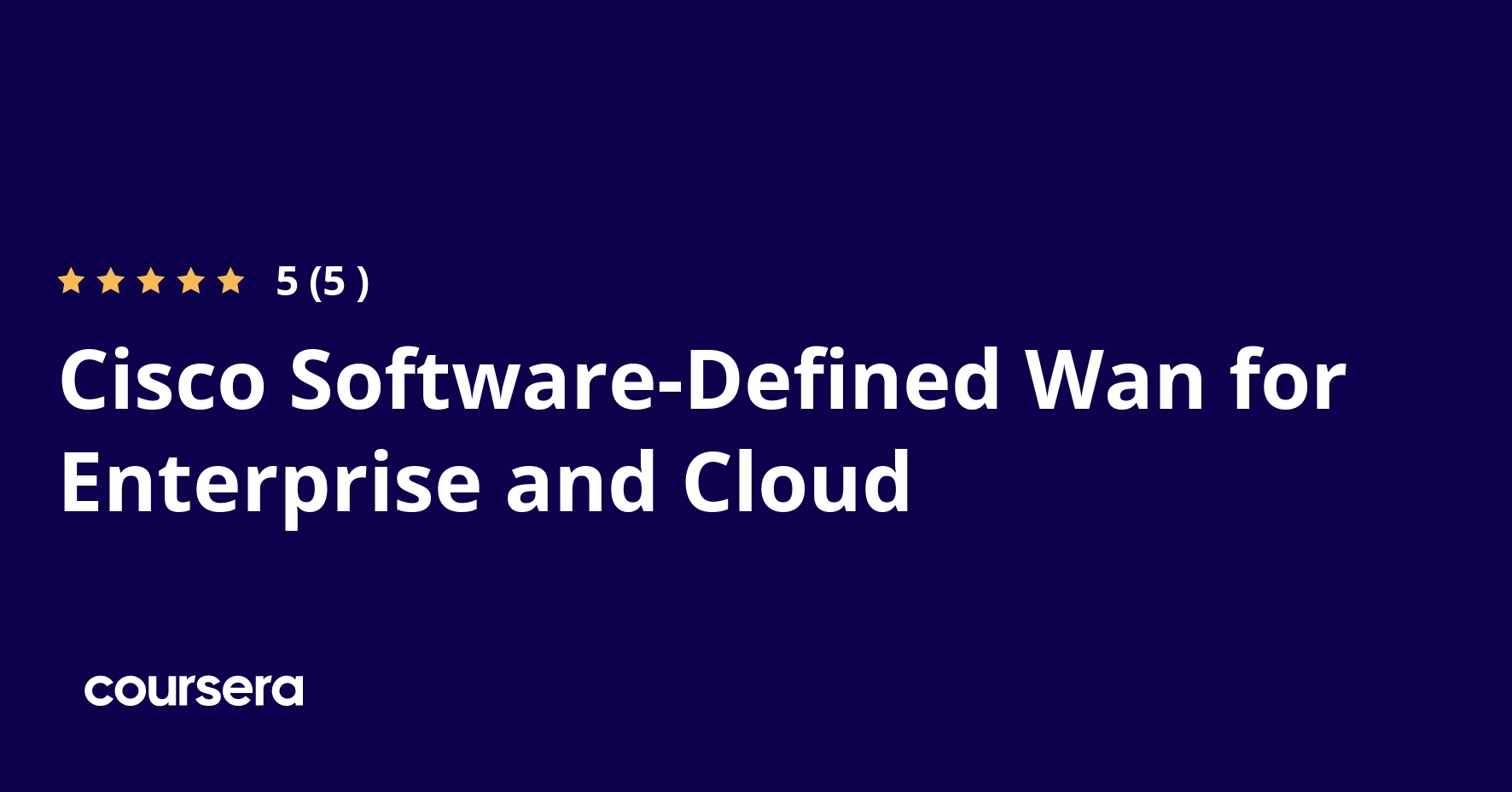 Cisco Software-Defined Wan for Enterprise and Cloud