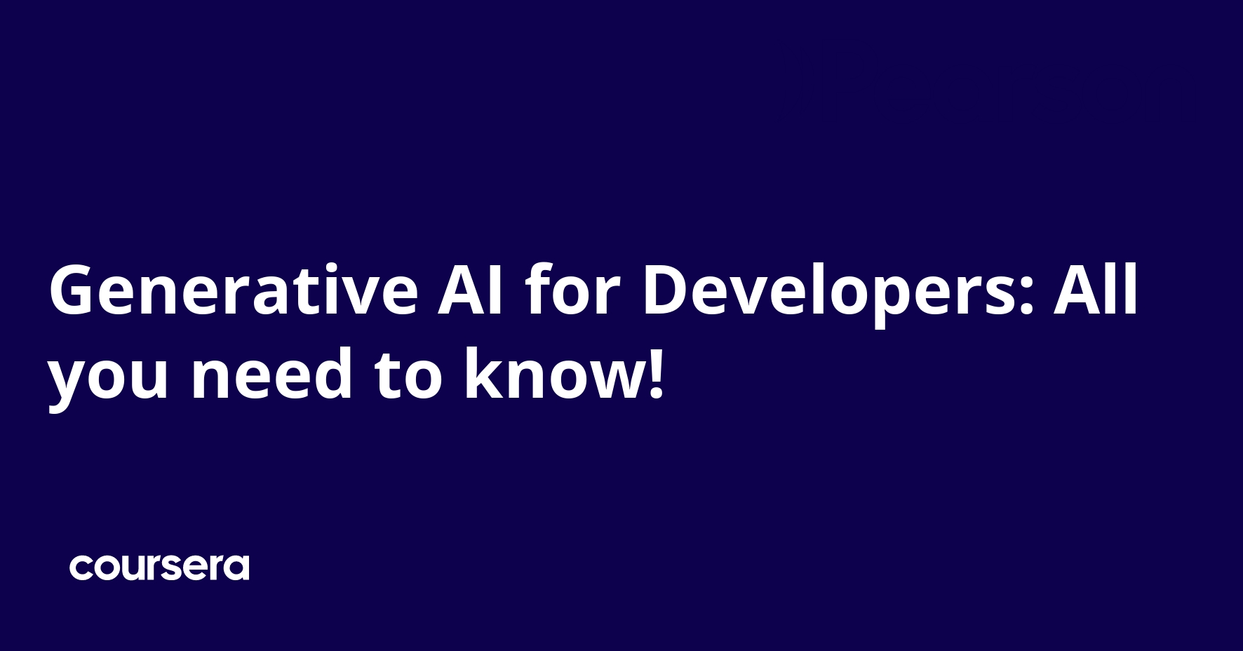 Generative AI for Developers: All you need to know!