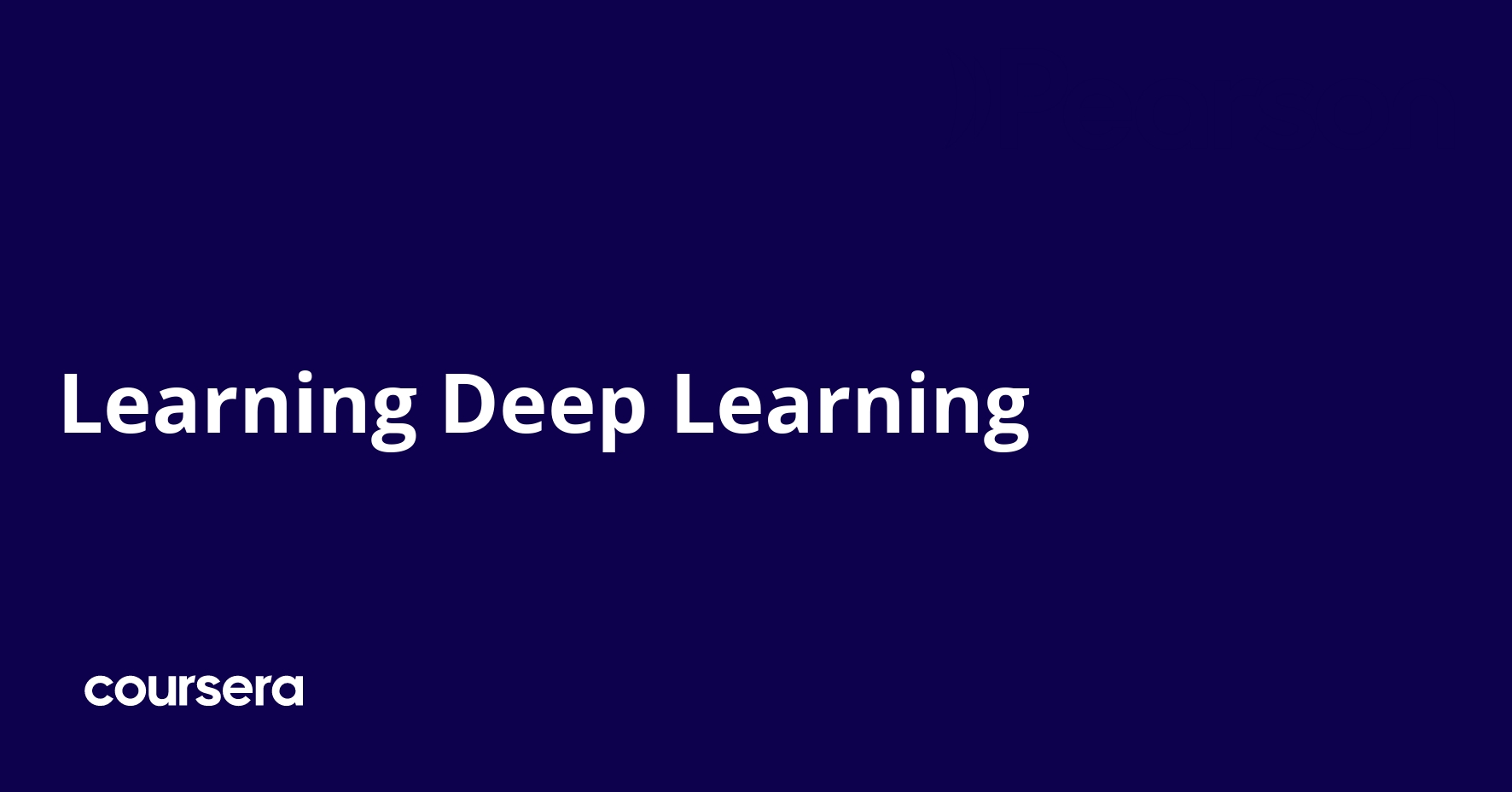 Learning Deep Learning