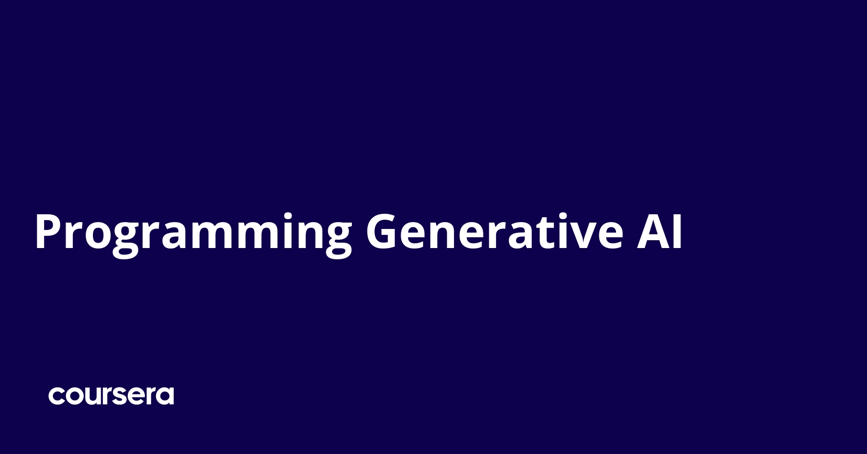 Programming Generative AI