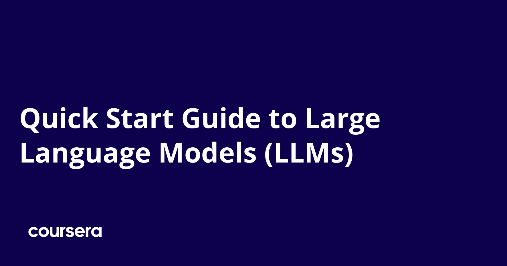 Quick Start Guide to Large Language Models (LLMs)