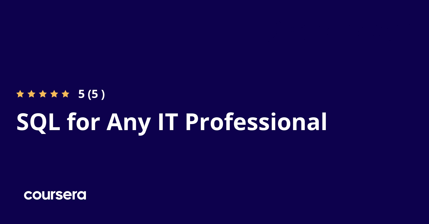 SQL for Any IT Professional