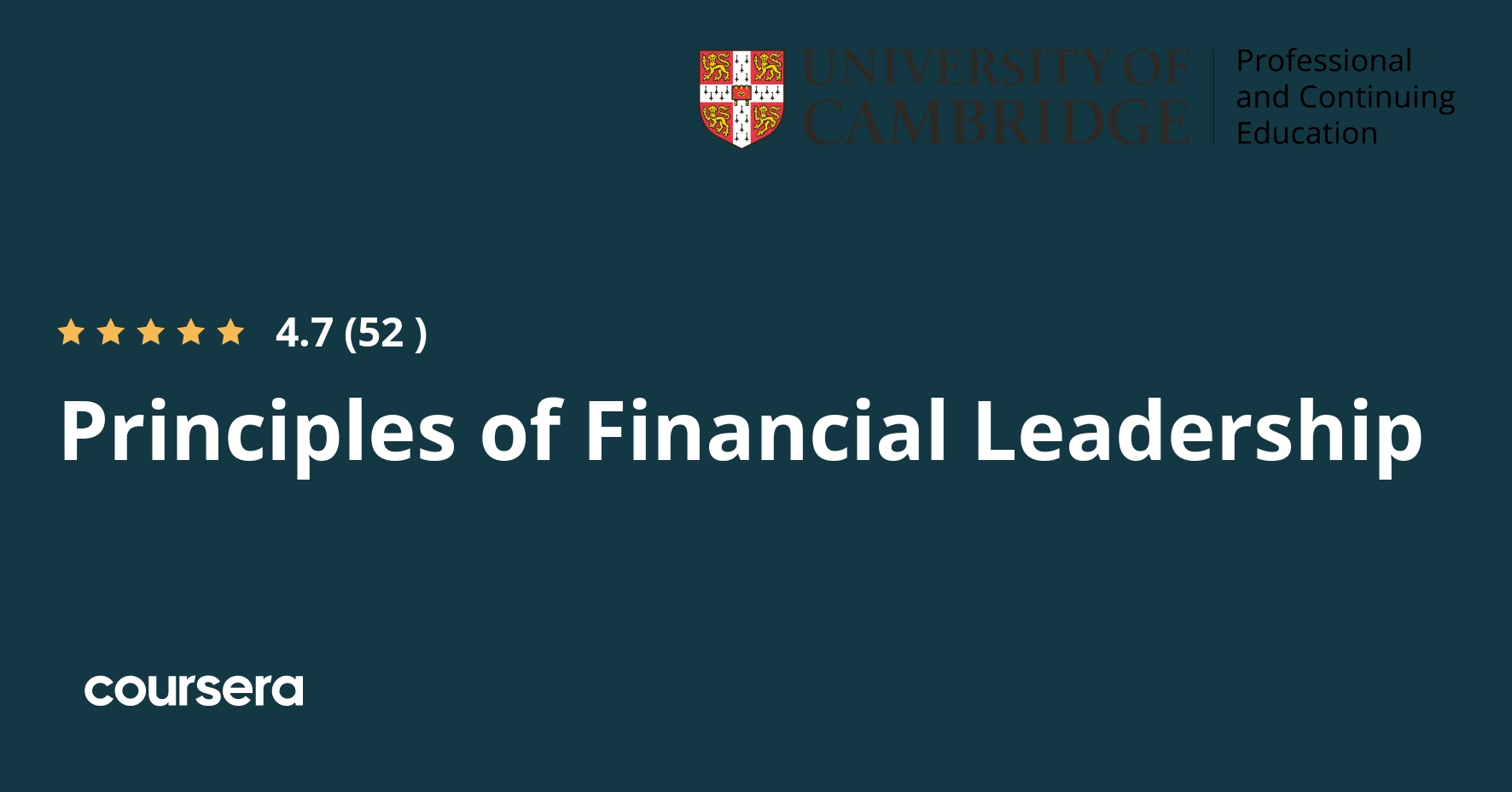 Principles of Financial Leadership