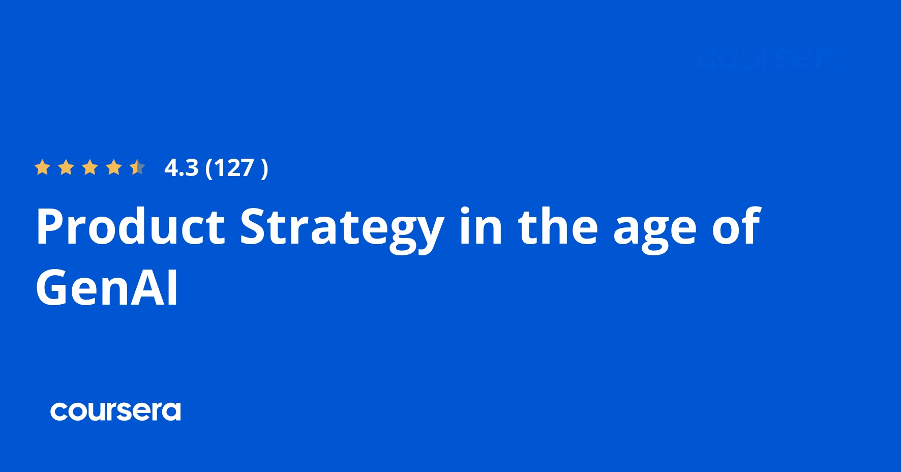 Product Strategy in the age of GenAI