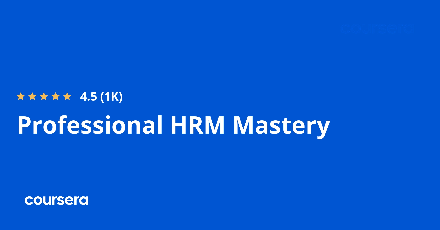 Professional HRM Mastery