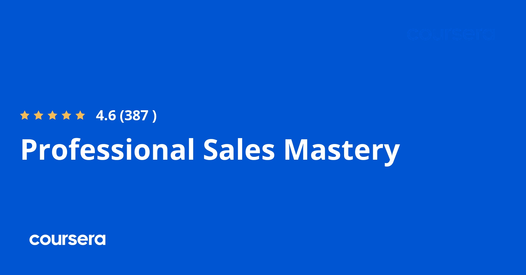 Professional Sales Mastery