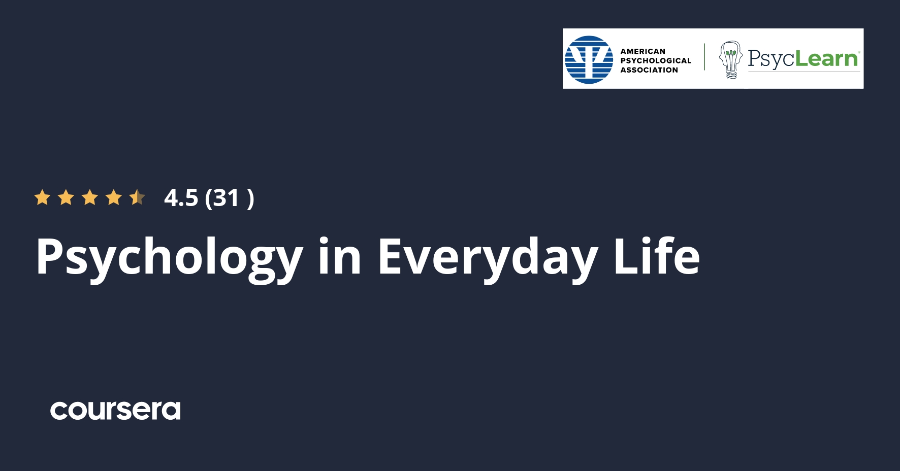 Psychology in Everyday Life