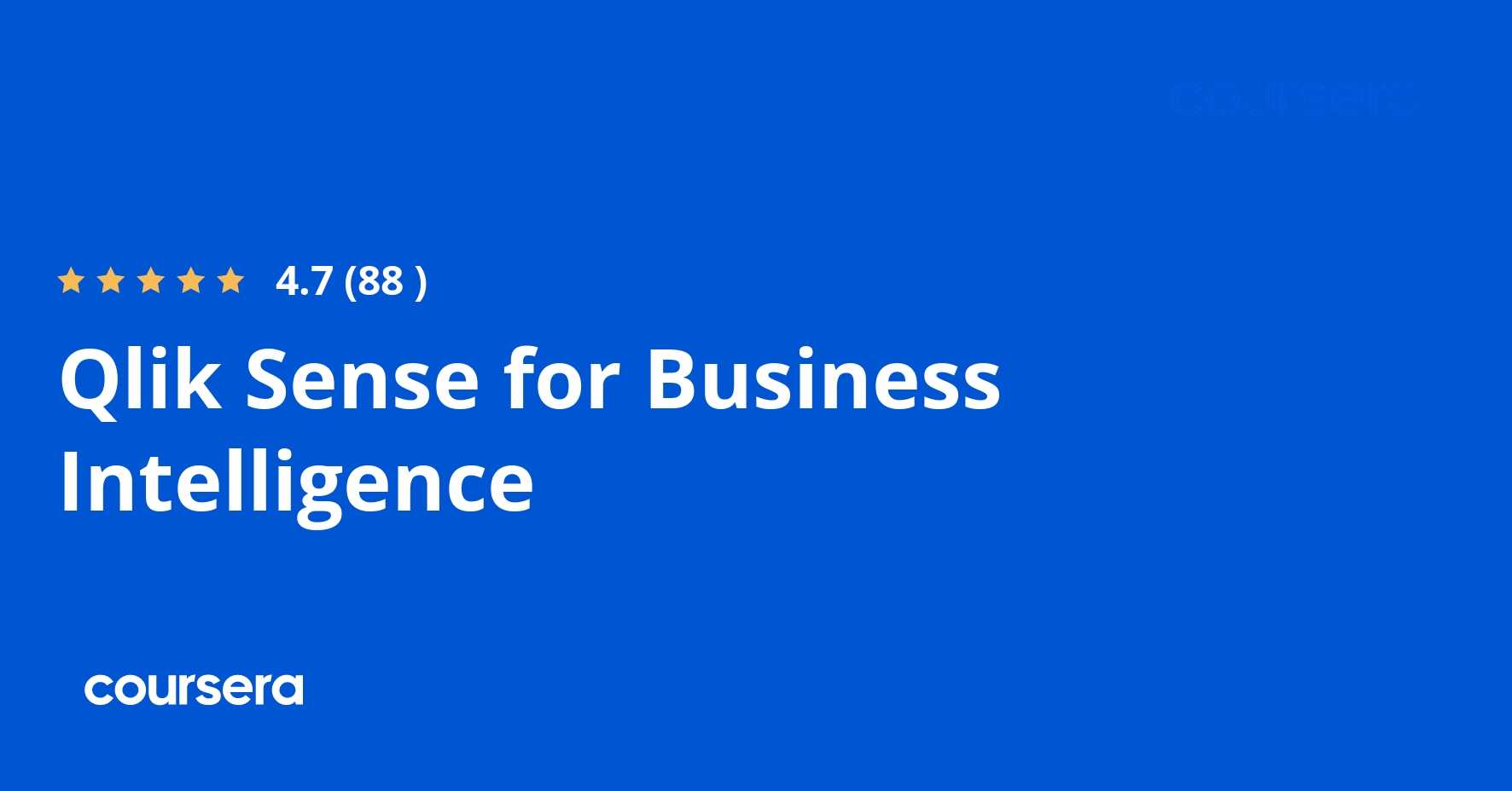 Qlik Sense for Business Intelligence