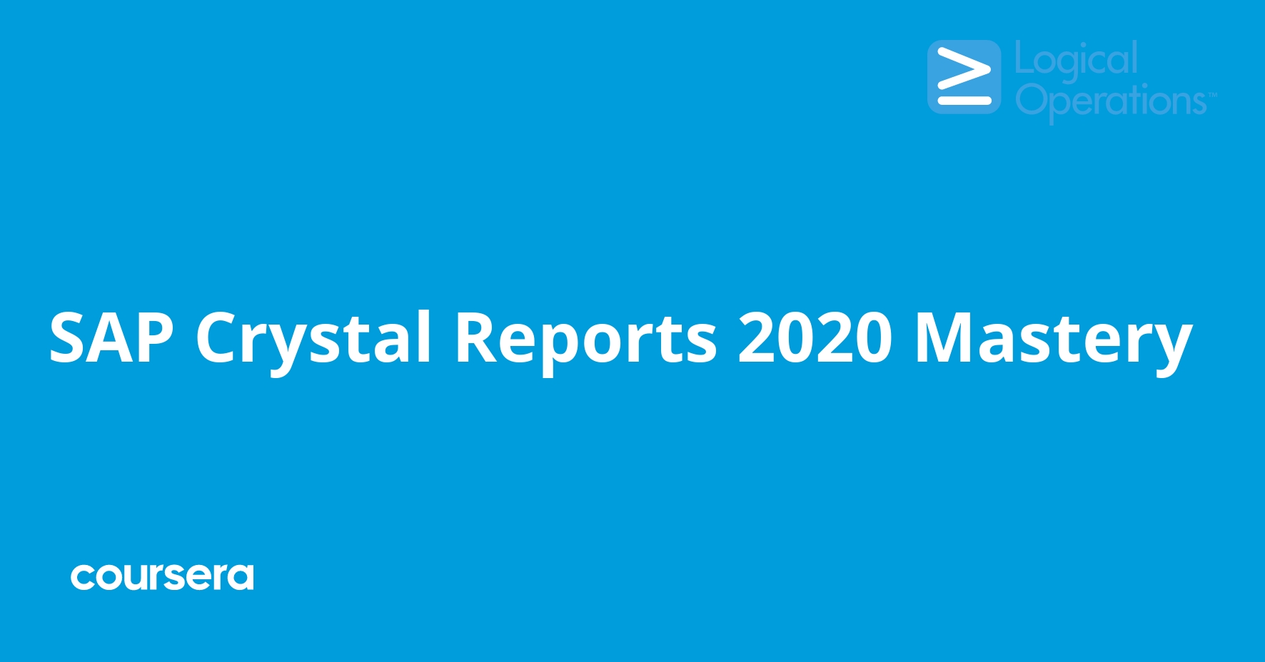SAP Crystal Reports 2020 Mastery