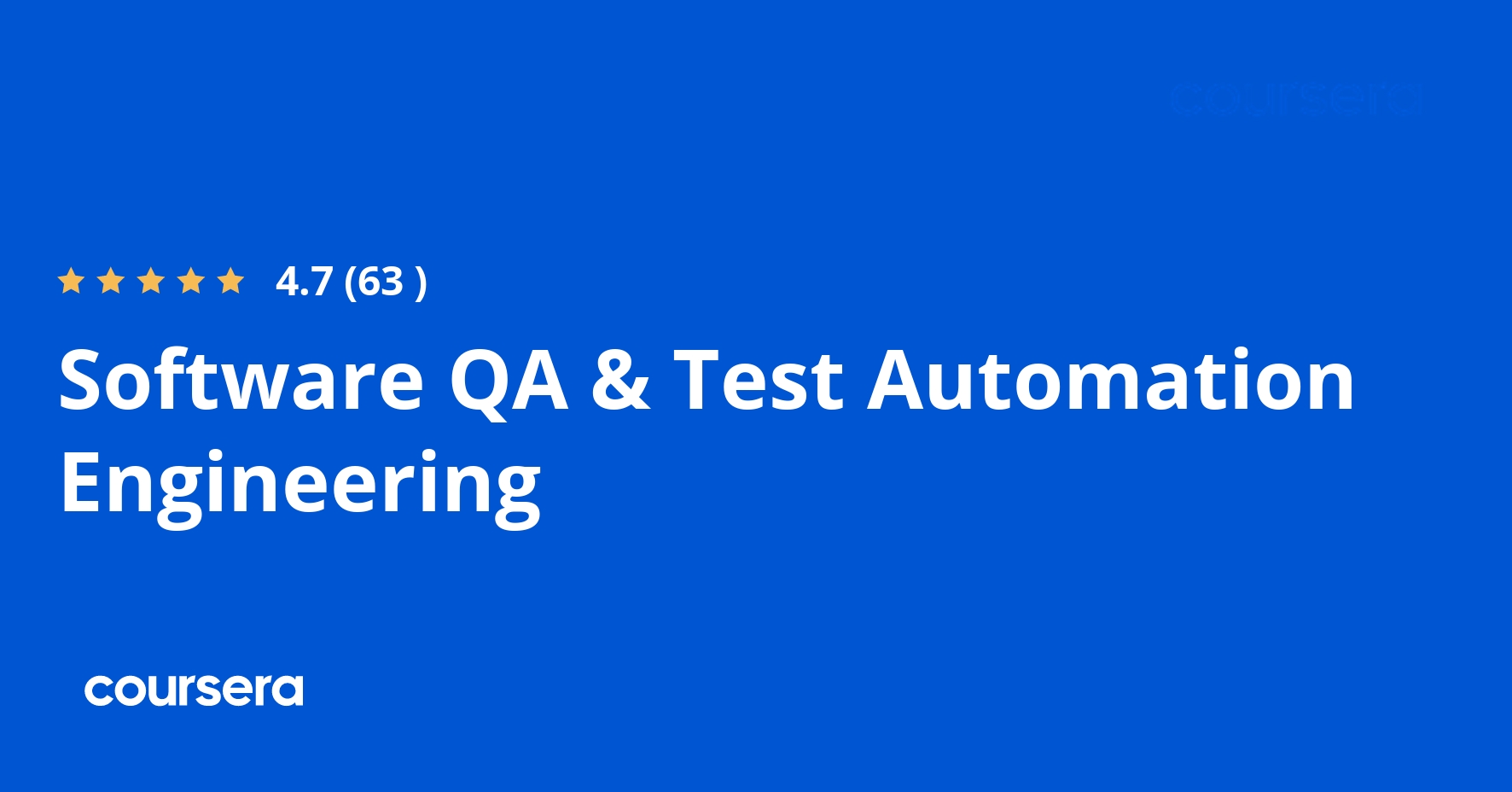 Software QA & Test Automation Engineering