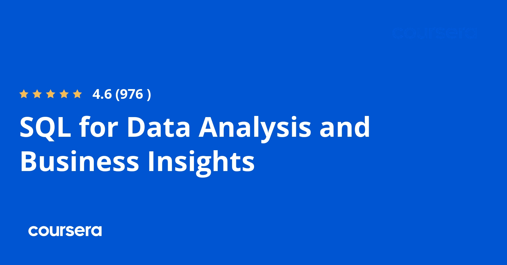 SQL for Data Analysis and Business Insights