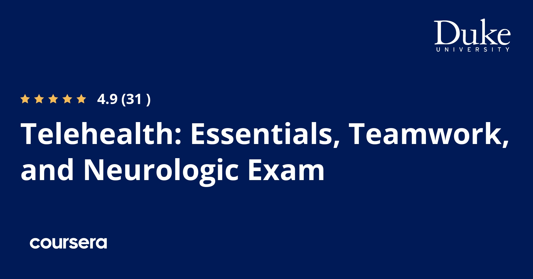 Telehealth: Essentials, Teamwork, and Neurologic Exam