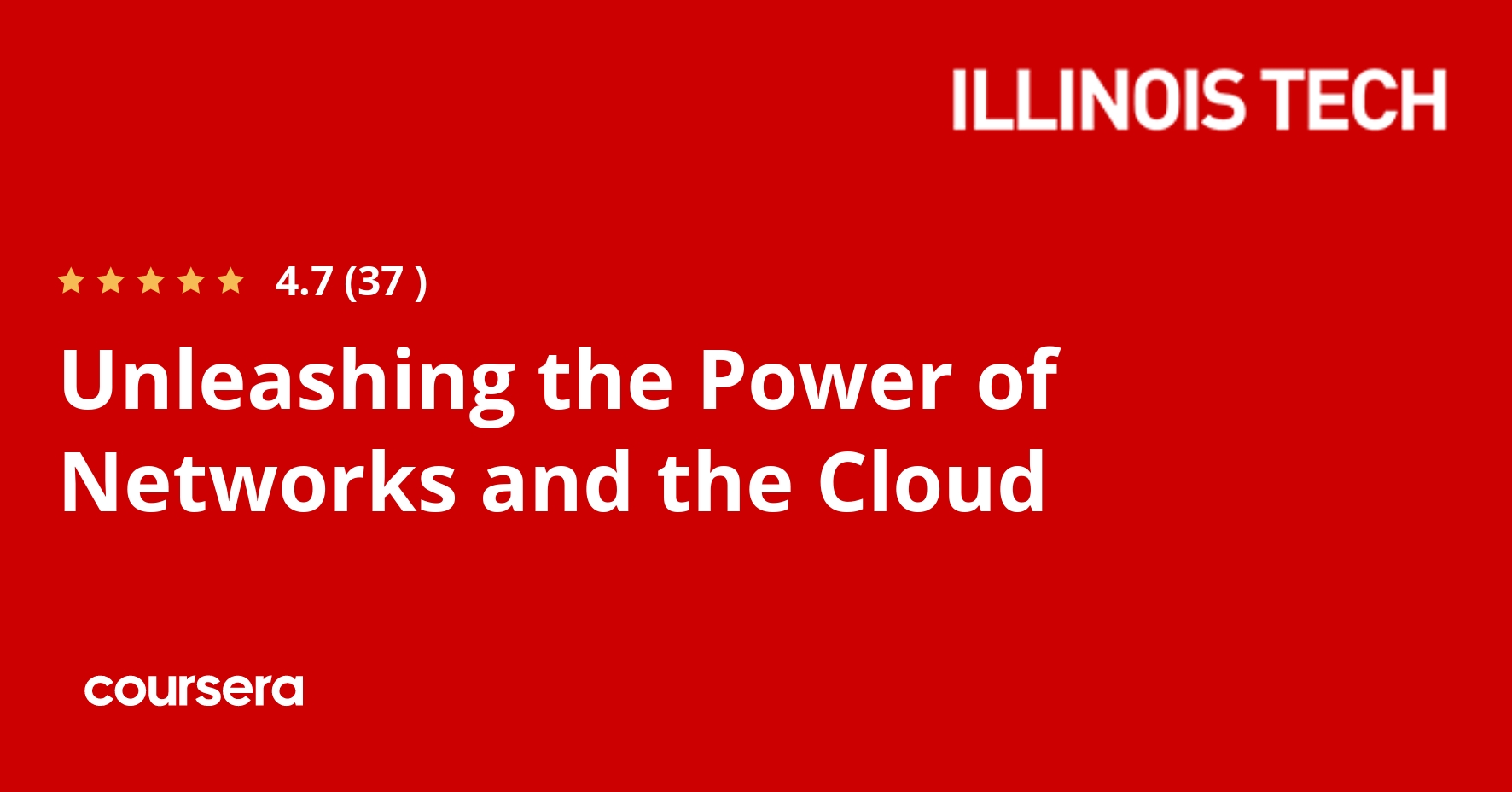 Unleashing the Power of Networks and the Cloud