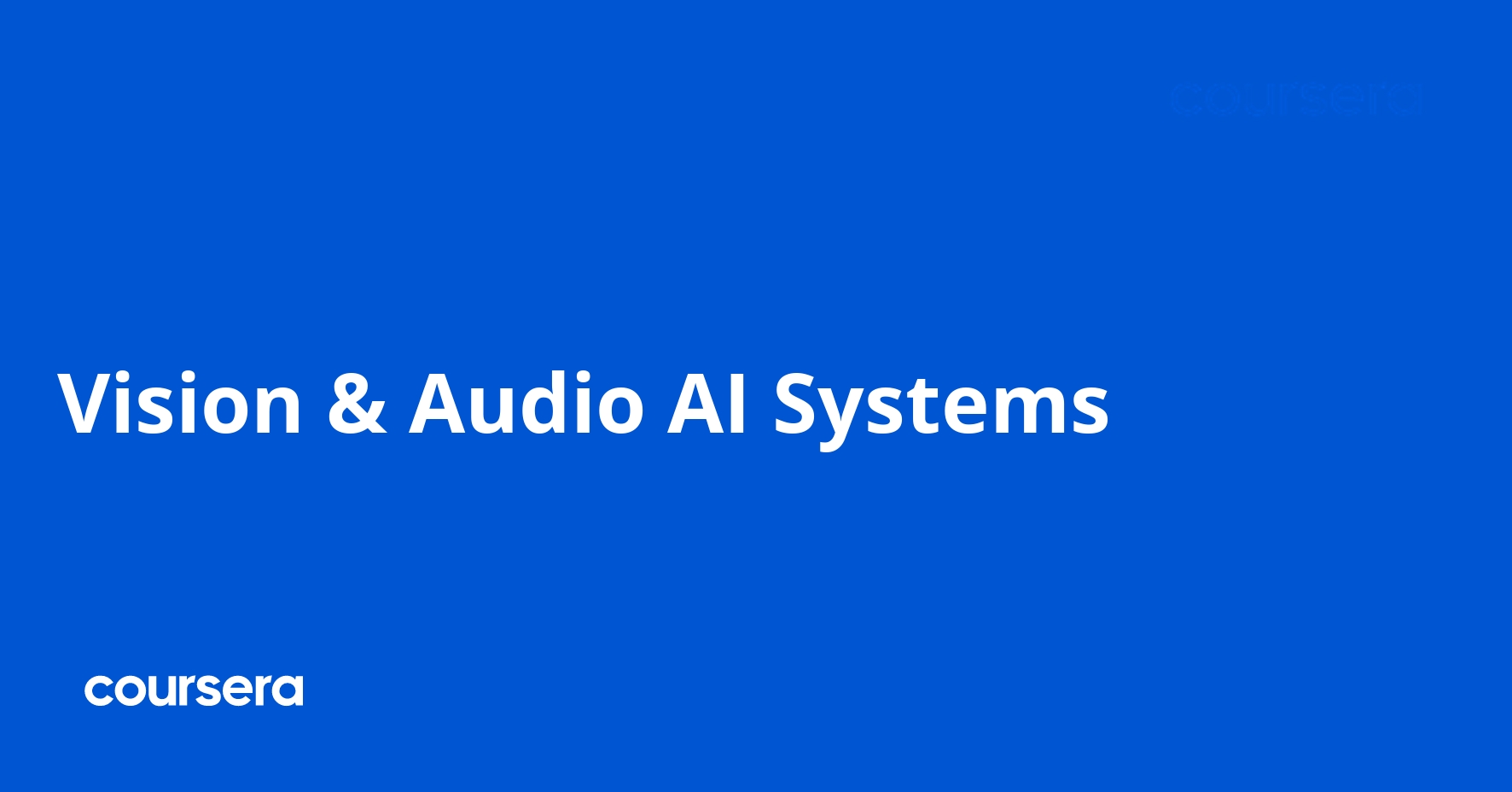 أنظمة الذكاء الاصطناعي للرؤية والصوت المتعددة