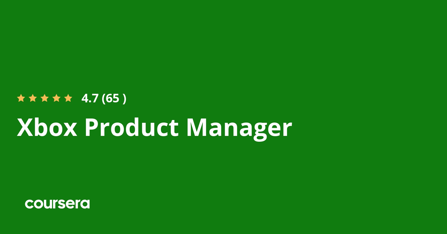 Xbox Product Manager