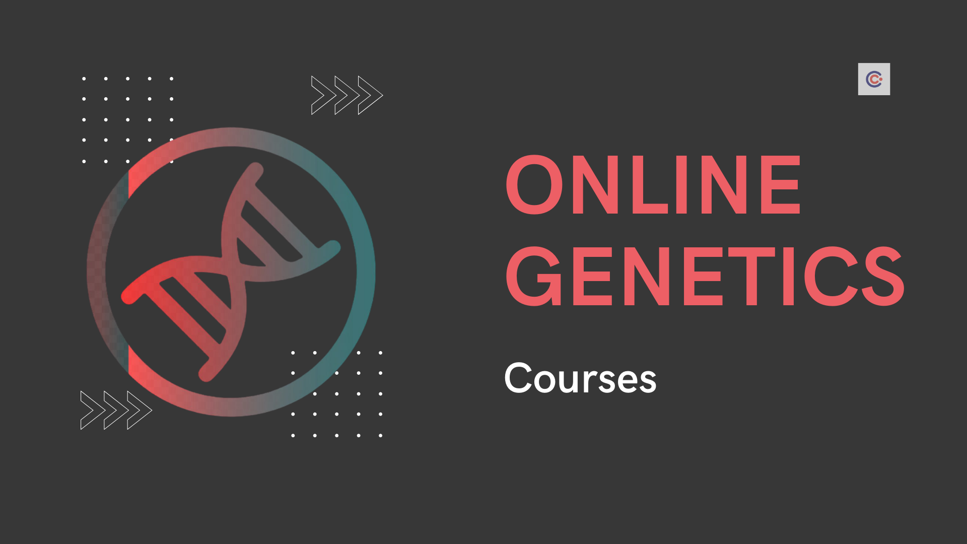 Genetics college course online image